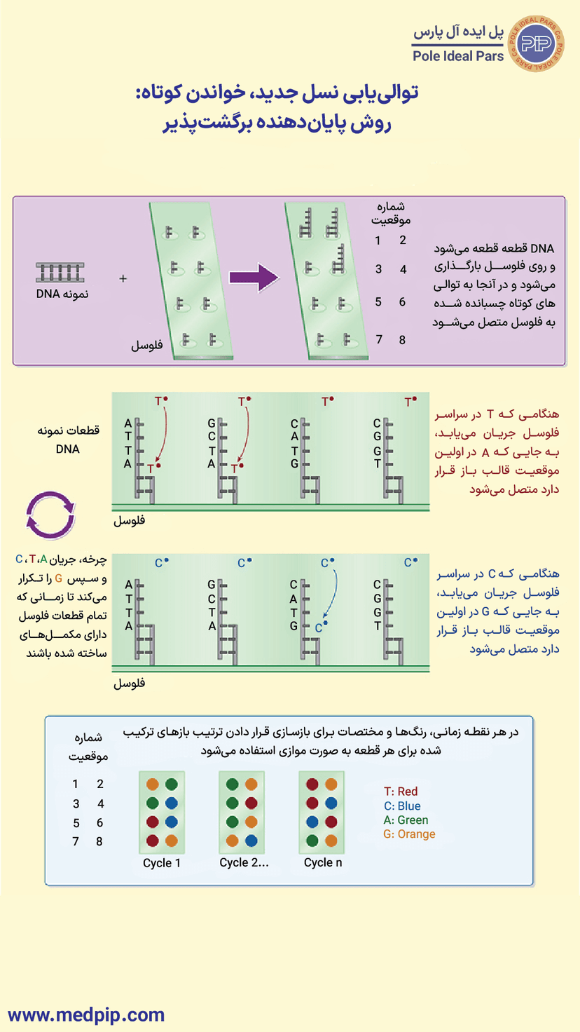 توالییابی نسل جدید کوتاه: روش توالییابی ترمیناتور برگشت پذیر